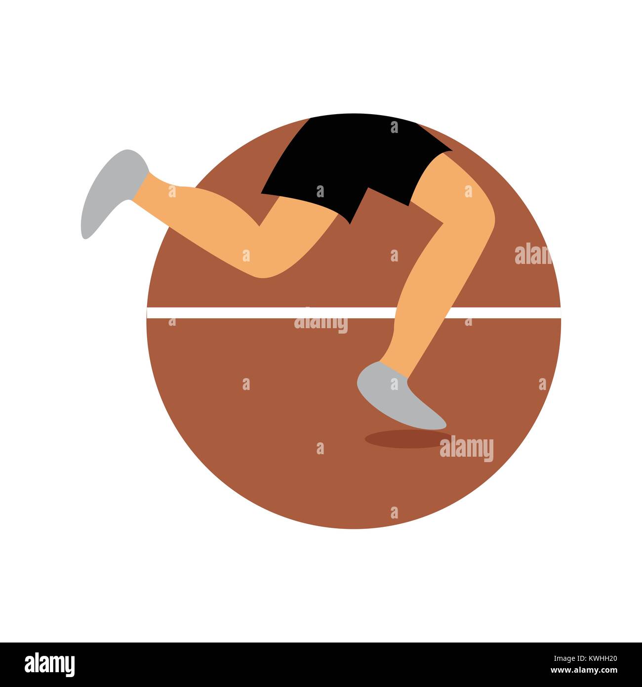 Triathlon athlétique Sport Run Emblème Vector Illustration Graphic Design Illustration de Vecteur