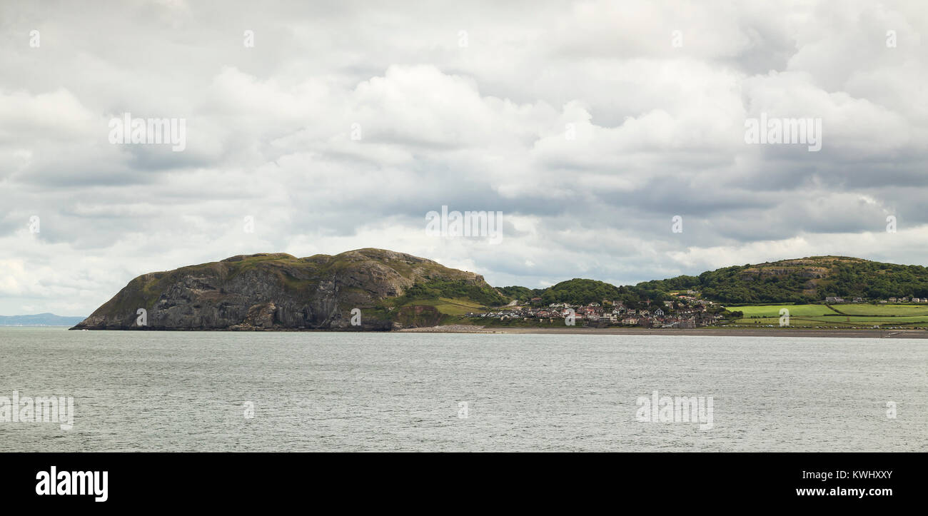 Une image de Little Orme pointe tourné à partir de la baie de Llandudno, Conwy, au nord du Pays de Galles, Royaume-Uni Banque D'Images