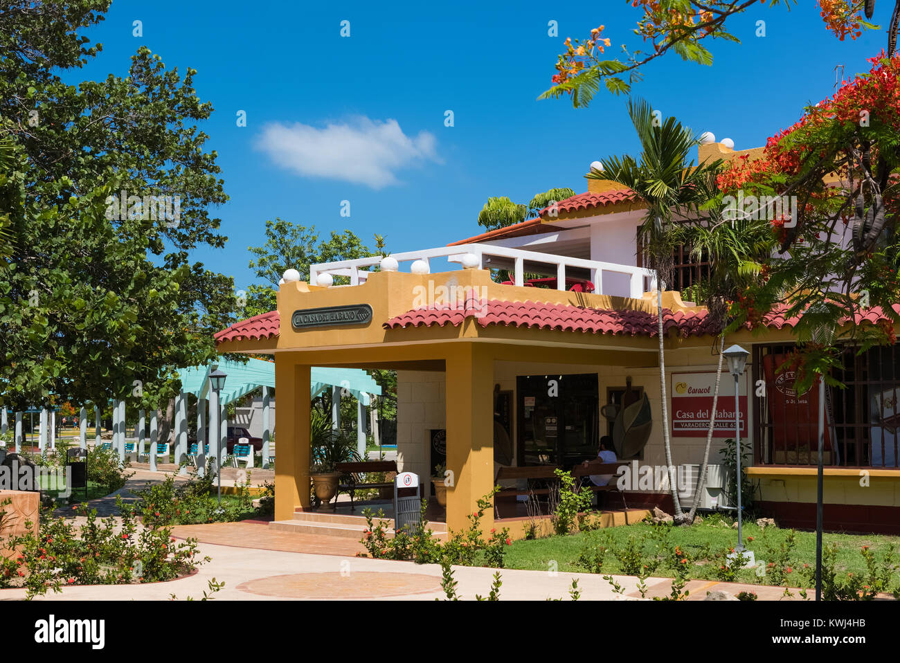 L'attraction de touristes magasin de tabac avec toutes les marques de marques de tabac à Varadero Cuba Cuba - Reportage Banque D'Images