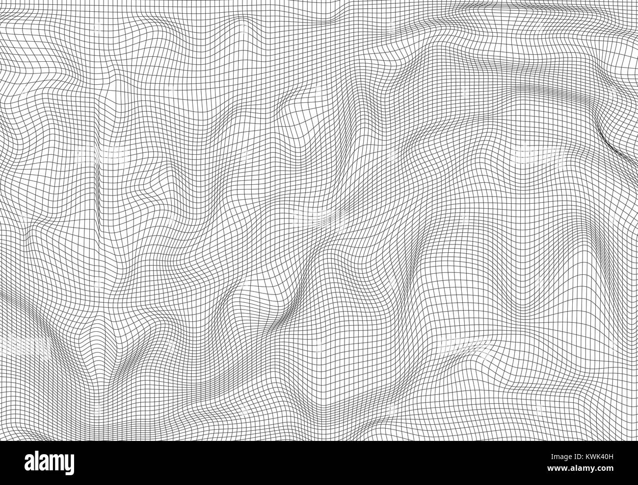 Résumé de l'onde arrière-plan polygonal de fer. Vector illustration. Illustration de Vecteur