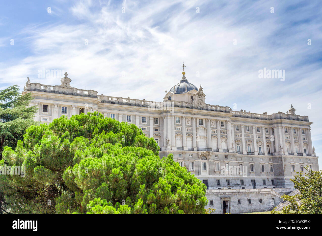 Le palais royal en est magnifique, à Madrid , Espagne Banque D'Images