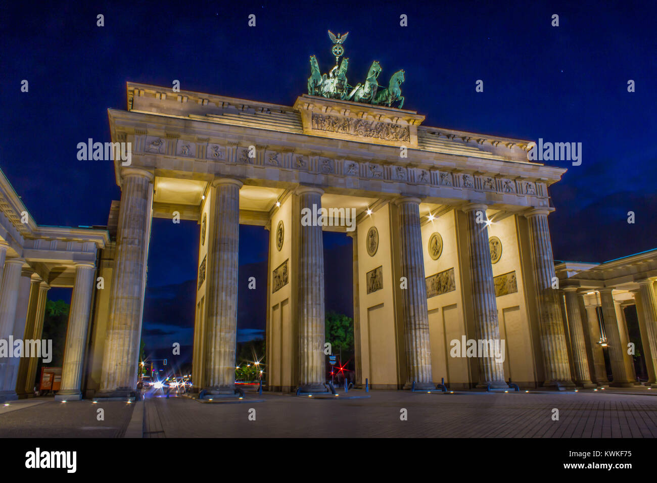 Porte de Brandebourg, Pariser Platz , Berlin , Allemagne Banque D'Images