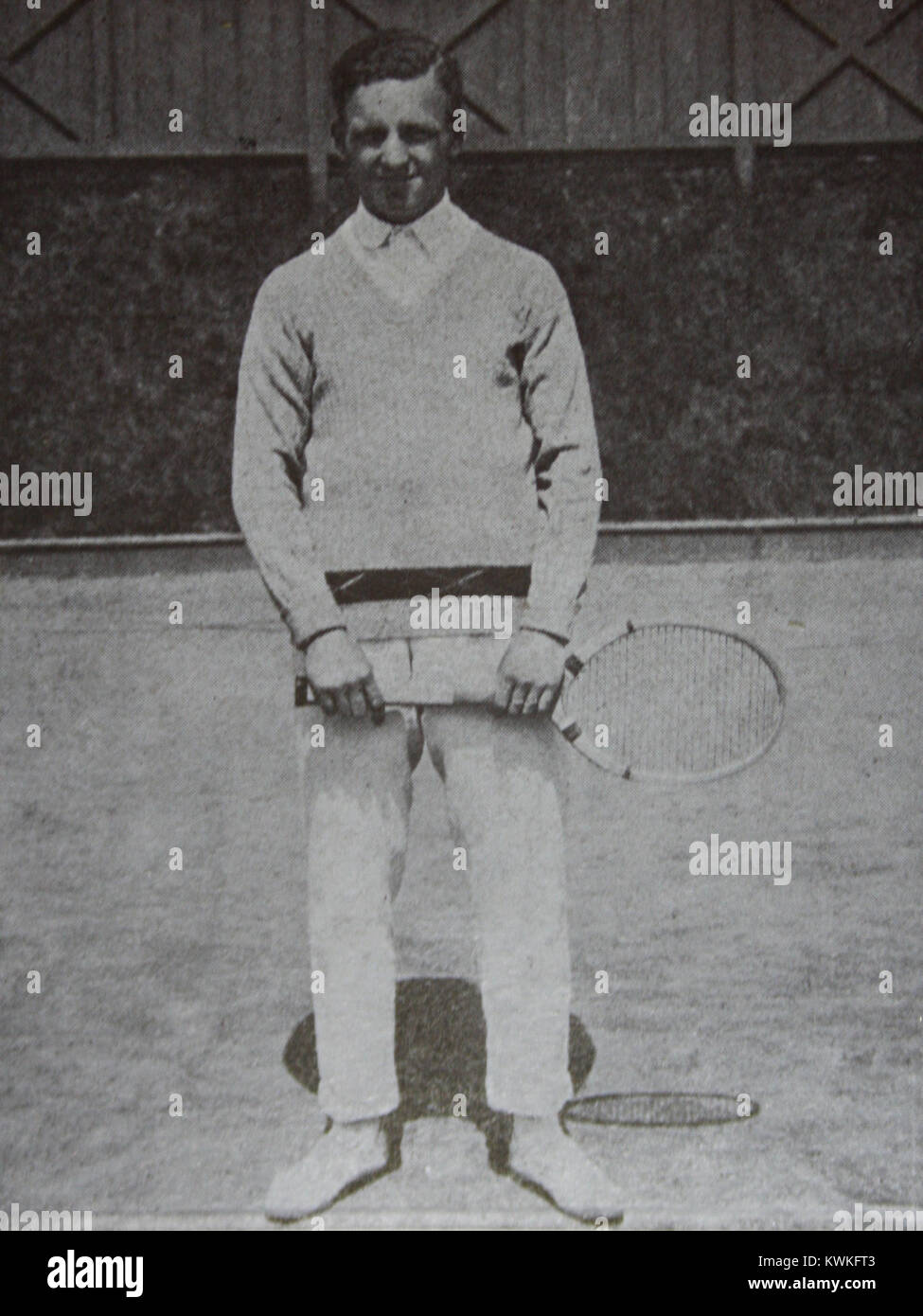 Jan Koželuh était un joueur de tennis tchèque actif au début du XXe siècle, connu pour ses réalisations dans les compétitions nationales et internationales de tennis. Banque D'Images