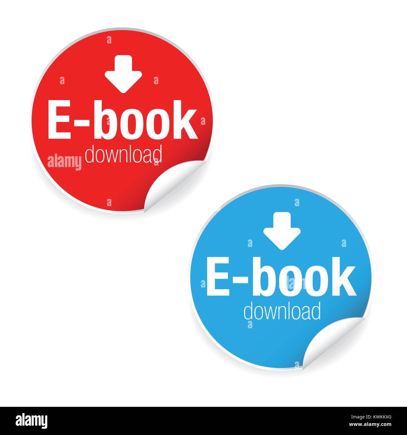 Ebook télécharger icône de signe de l'étiquette Illustration de Vecteur