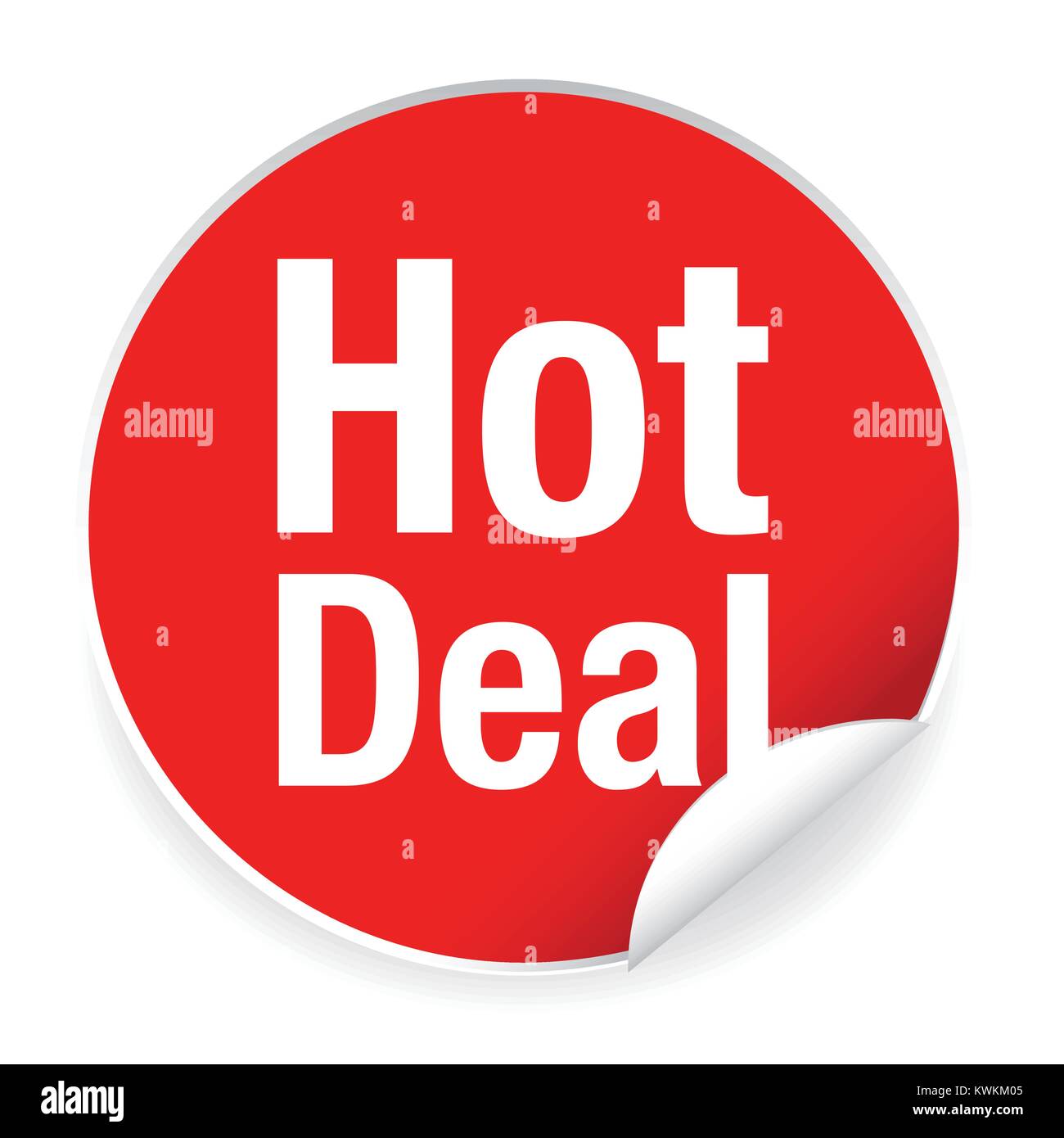 Hot deal label sign Illustration de Vecteur