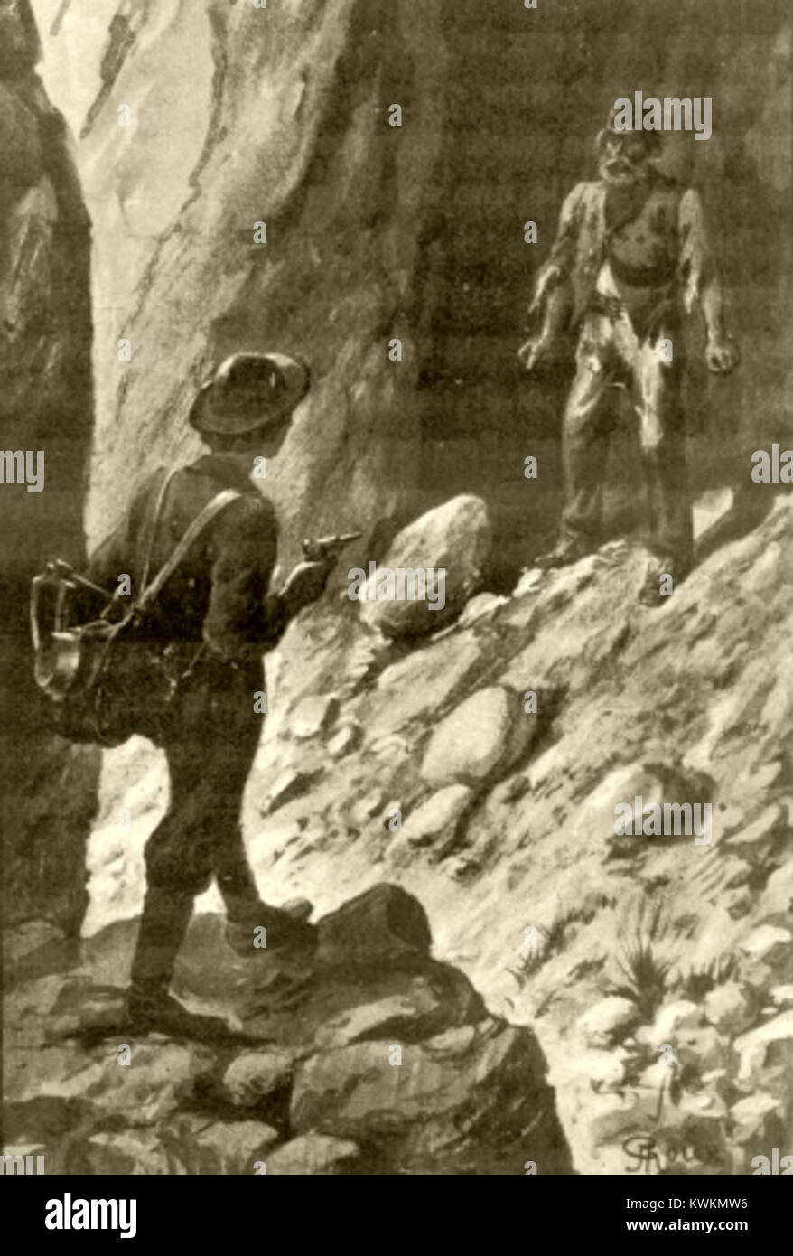 Le volcan d’Or de George Roux est un roman du XXe siècle alliant aventure et mystère, centré sur une chasse au trésor et l’exploration des paysages volcaniques. Banque D'Images