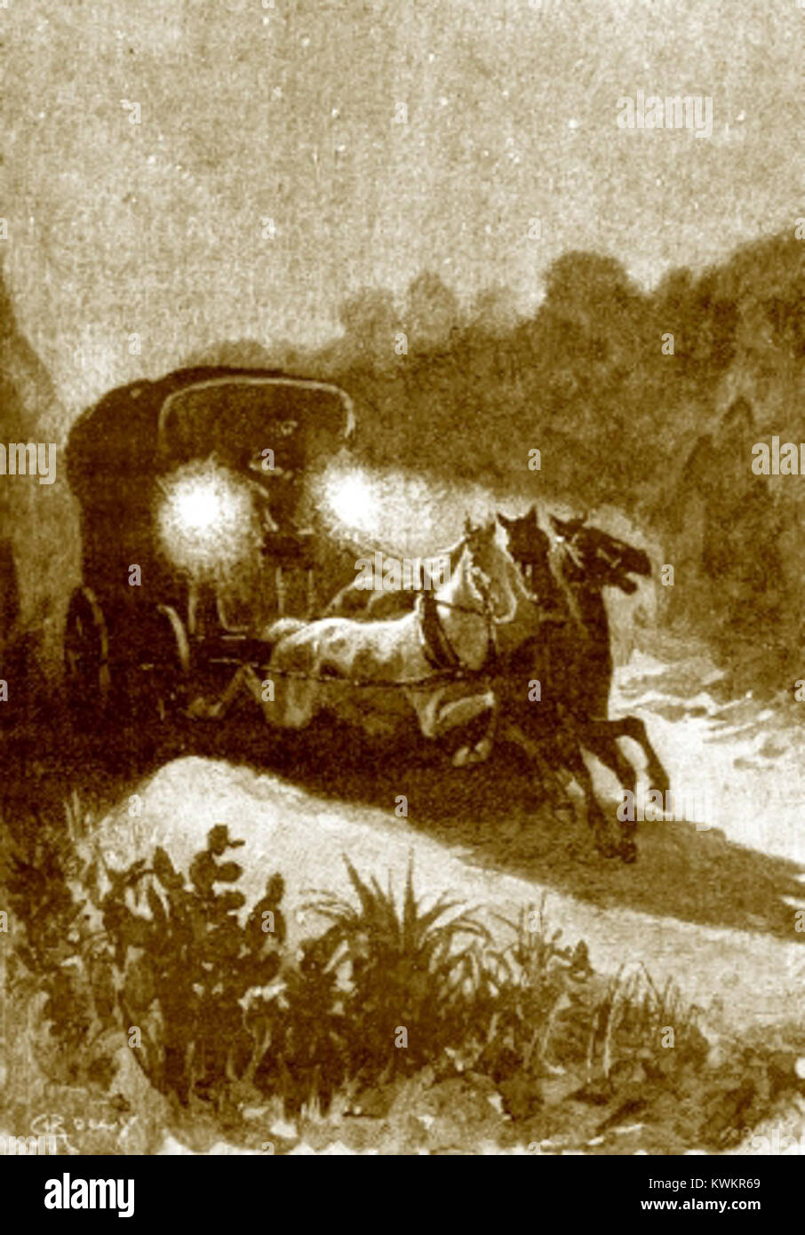 Illustré par George Roux, « les merveilleuses aventures du capitaine Antifer » est un roman d’aventure français du XIXe siècle qui décrit l’exploration, les voyages et les voyages maritimes au cœur des œuvres littéraires de Jules Verne. Banque D'Images