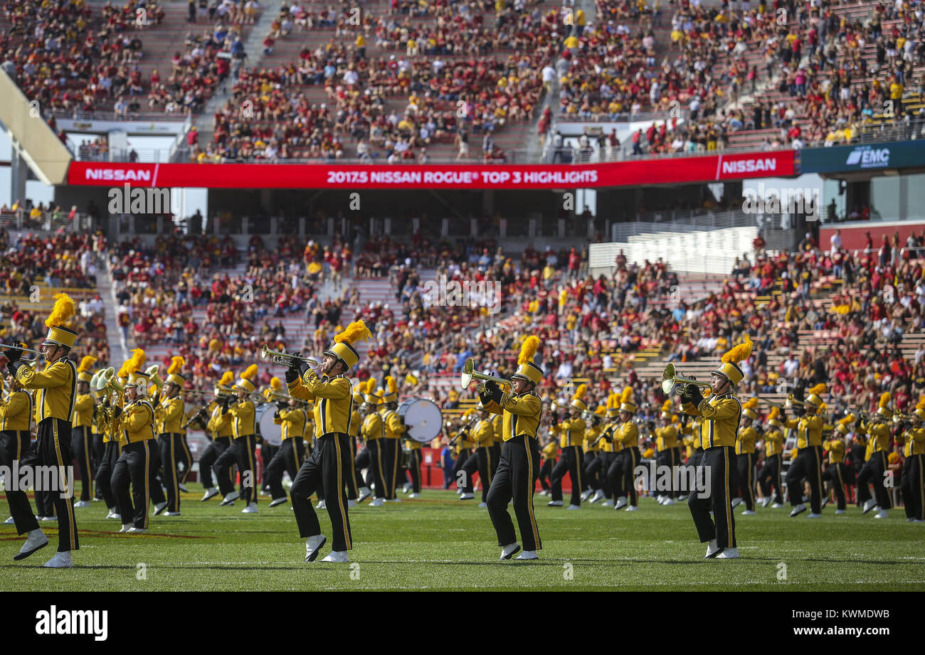 9 septembre 2017 - Ames, Iowa, États-Unis - Iowa Hawkeye bande avant qu'un avant-match au stade Jack Trice à Ames, le samedi 9 septembre 2017. (Crédit Image : © Andy Abeyta, Quad-City Times/Quad-City Times via Zuma sur le fil) Banque D'Images