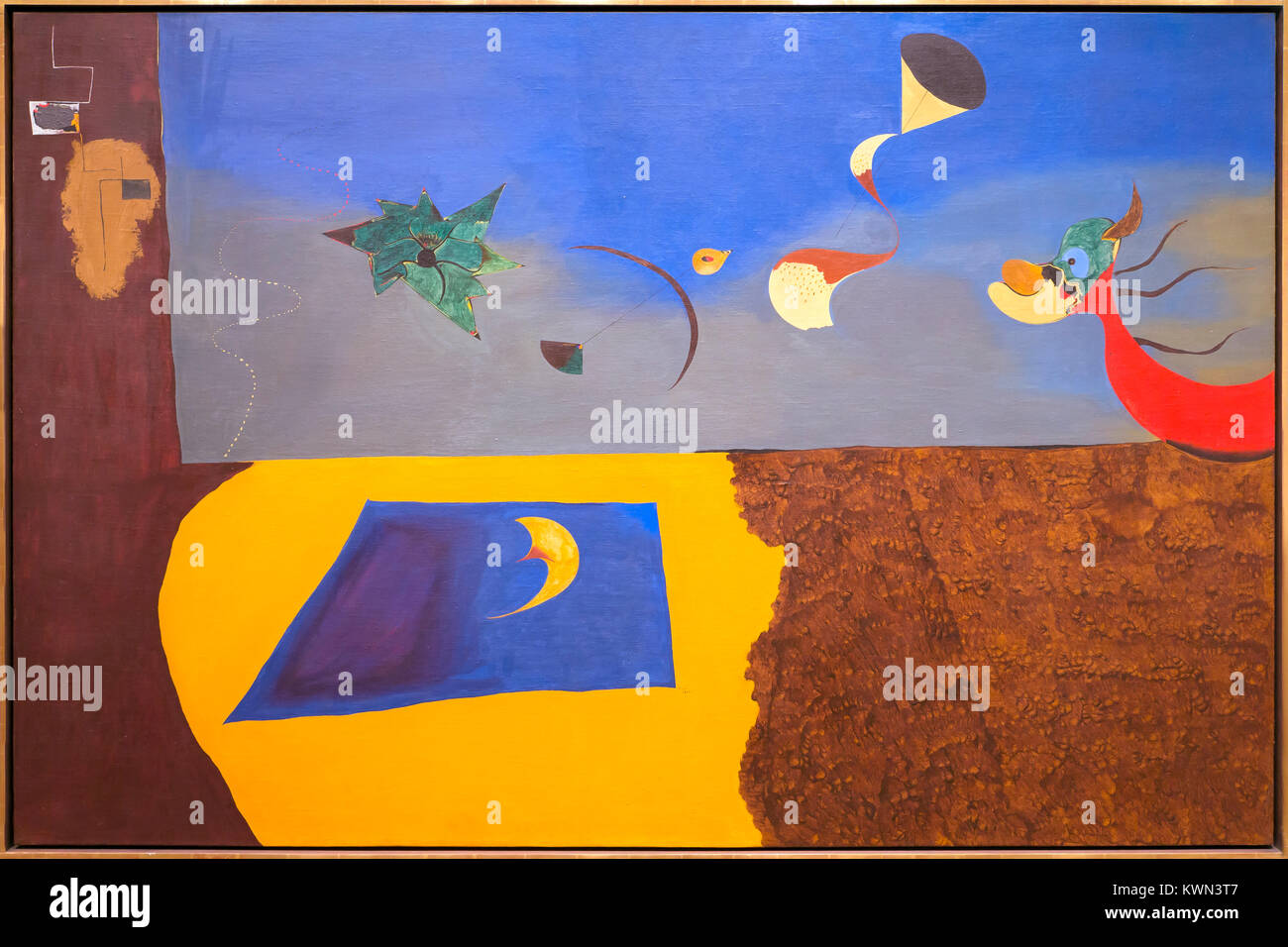 Paysage animé, Joan Miro, 1927, Metropolitan Museum of Art, Manhattan, New York City, USA, Amérique du Nord Banque D'Images