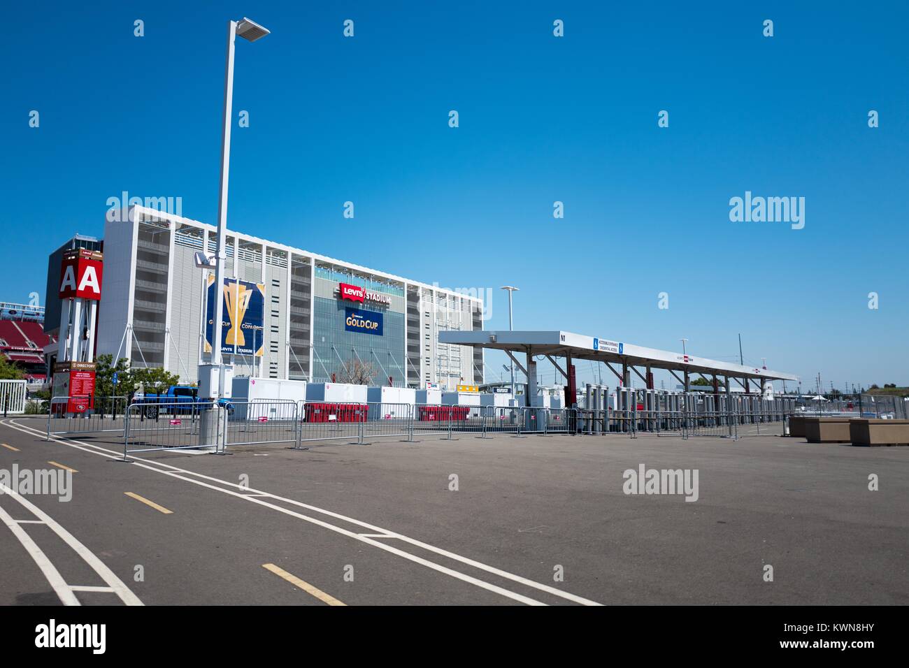 Levi's Stadium, domicile de la San Francisco 49ers de l'équipe de football, dans la Silicon Valley ville de Santa Clara, Californie, 25 juillet 2017. Banque D'Images