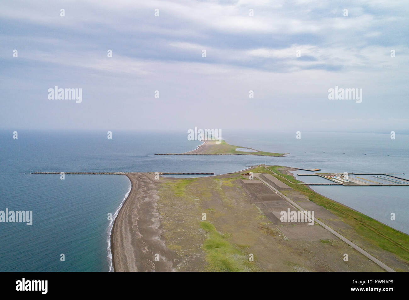 Lake Saroma, Yubetsu, ville du District de Monbetsu, Hokkaido au Japon Banque D'Images