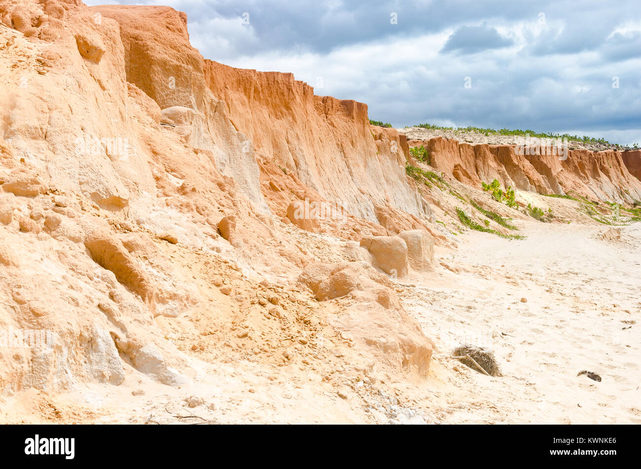 Falaises de la Canoa Quebrada beach à l'État de Ceara au Brésil Banque D'Images