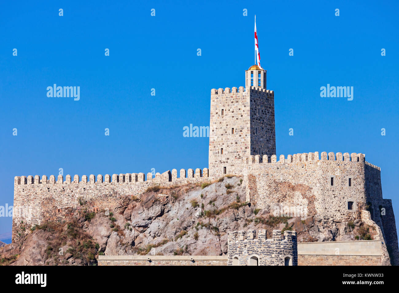 Rabati Castle est un château médiéval complexe dans Akhaltsikhe, Géorgie. Banque D'Images