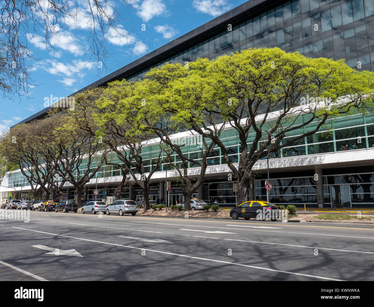 Vue extérieure de l'Aeroparque Jorge Newbery de Buenos Aires ; Argentine ; Banque D'Images