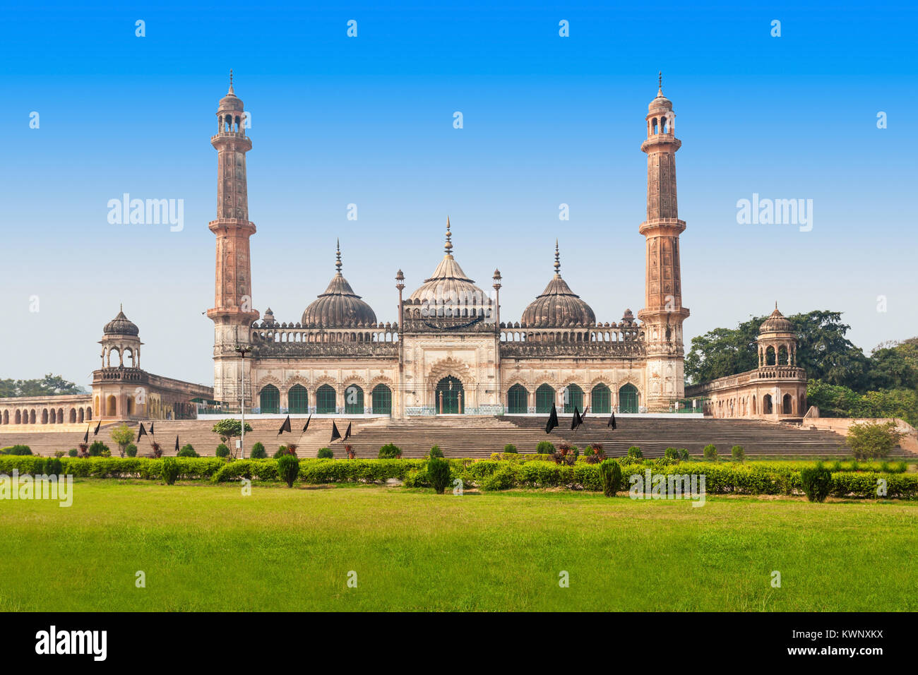 La mosquée Asfi, situé près de l'Imambara Bara à Lucknow, Inde Banque D'Images