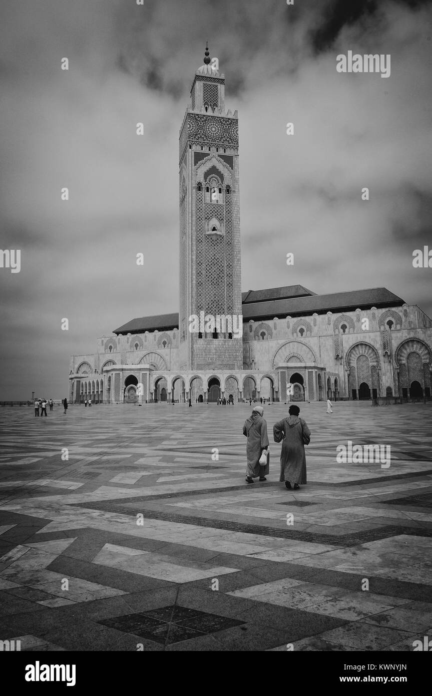 Mosquée Hassan II, Casablanca, Casablanca-Settat, Maroc, Afrique du Nord Banque D'Images