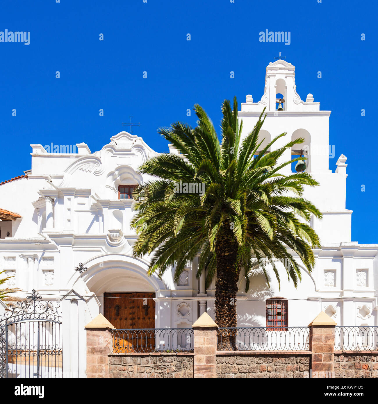 L'église de La Merced est situé dans la région de Sucre, Bolivie Banque D'Images