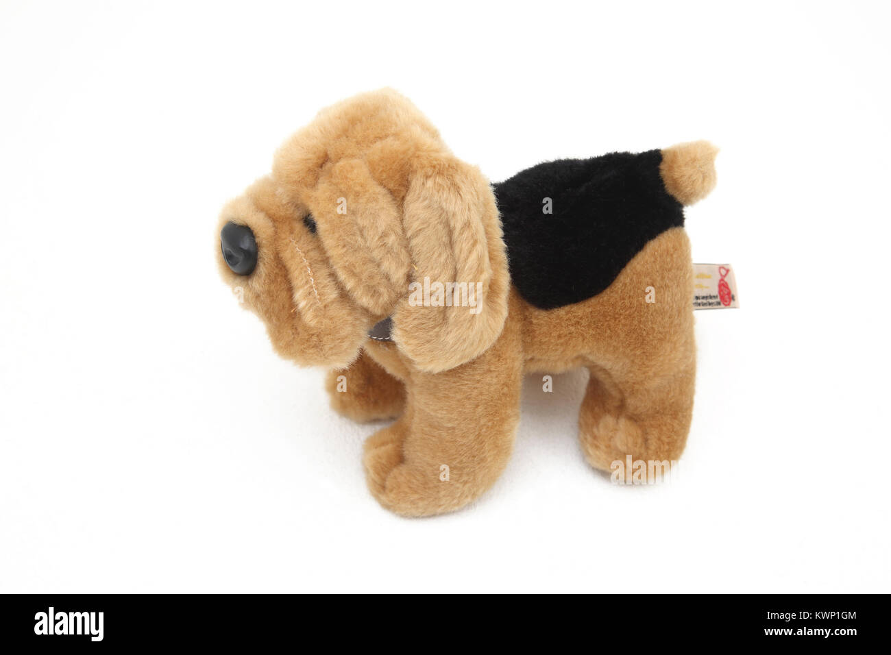 Le brun et le noir Peluche chien par Keel Toys Banque D'Images
