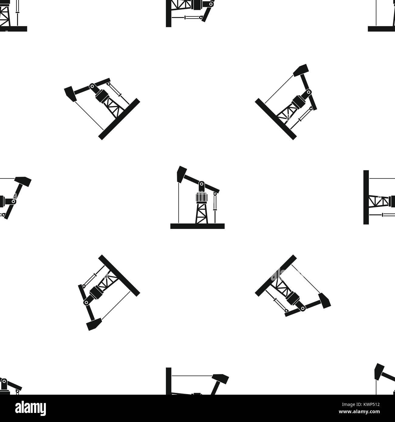 Modèle de pompe à huile noire transparente Illustration de Vecteur