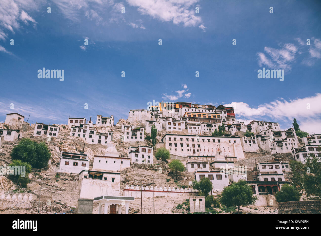 La ville de Leh cityscape in Himalaya Indien Banque D'Images