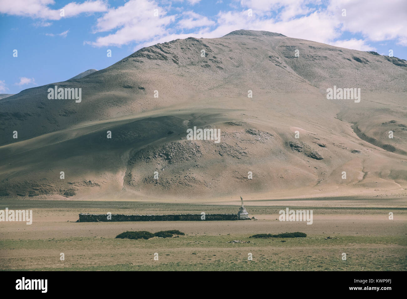 Paysage de montagne paisible en Himalaya indien, ladak région Banque D'Images