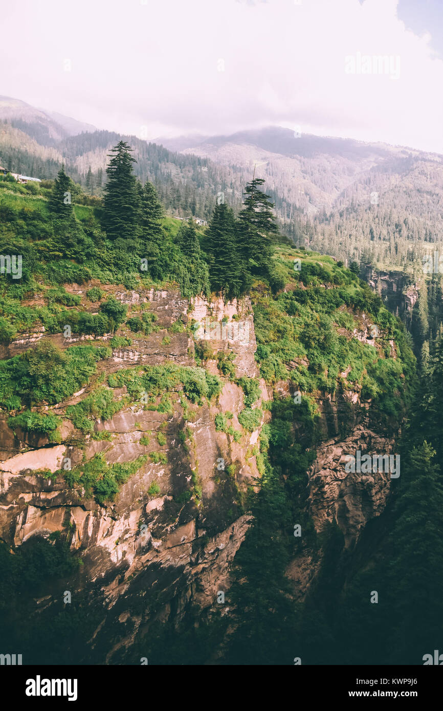 Superbe paysage de montagnes en Himalaya indien, Rohtang Banque D'Images