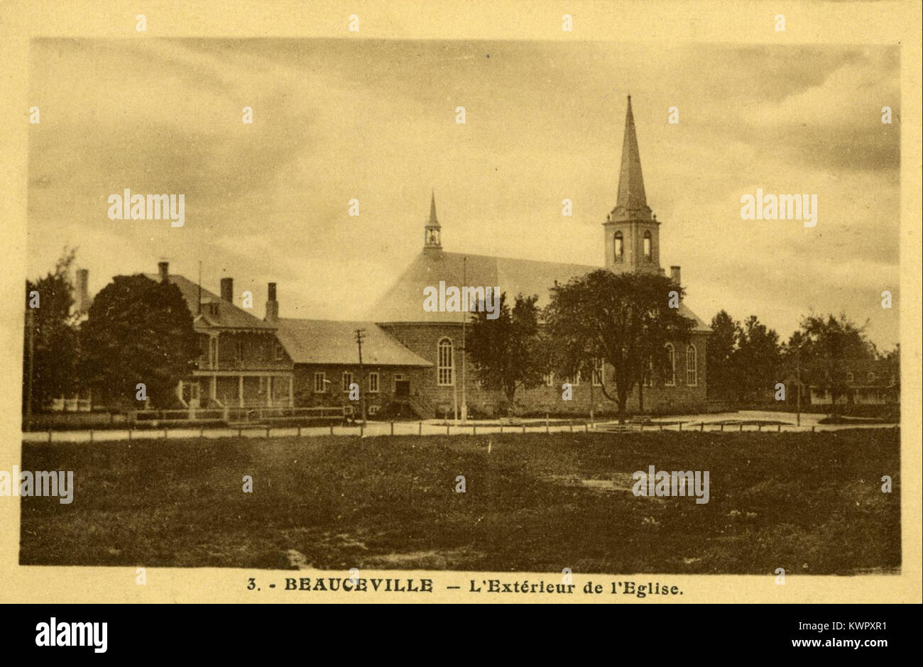 L'Église de Beauceville est une église historique du Québec, au Canada. C'est un important monument religieux et architectural, représentant l'histoire et le patrimoine culturel de la région. Banque D'Images