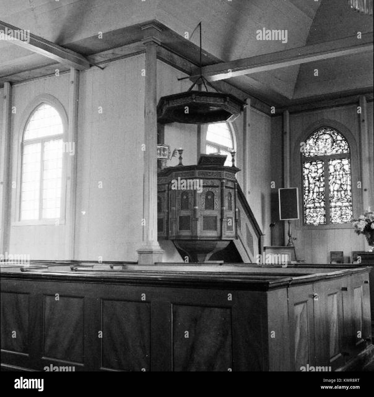 L'église de Mark en Suède est un édifice religieux historique reconnu pour son architecture, ses services paroissiaux et son importance culturelle et spirituelle. Banque D'Images