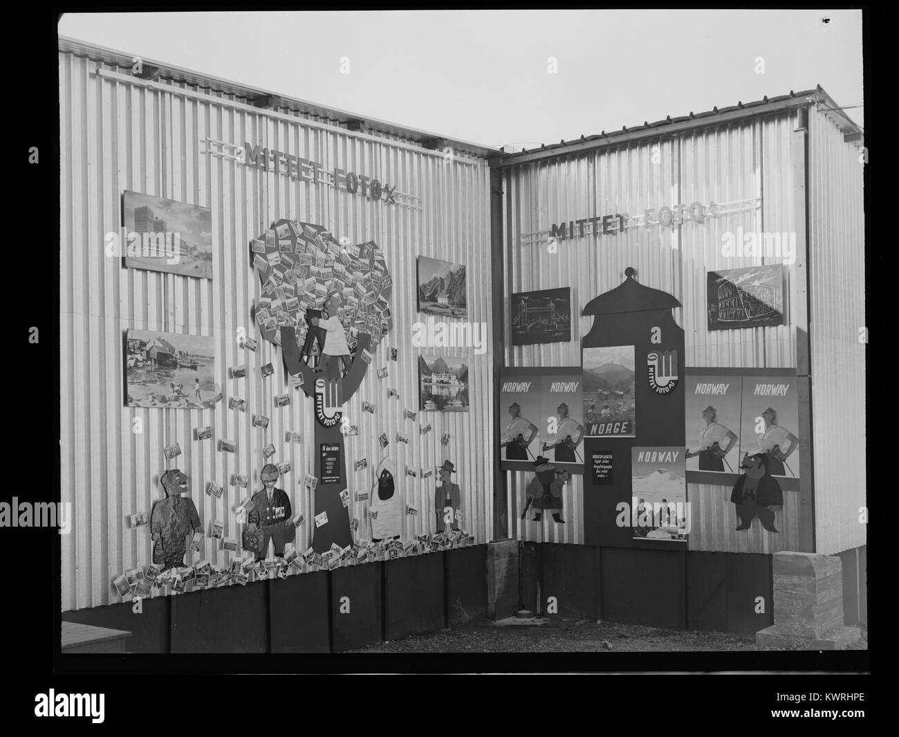 Ceci est une photographie de l’exposition touristique « Vær vår gjest » (« soyez notre invité ») montrant des expositions et des visiteurs lors de l’événement 2015 en Norvège. Banque D'Images