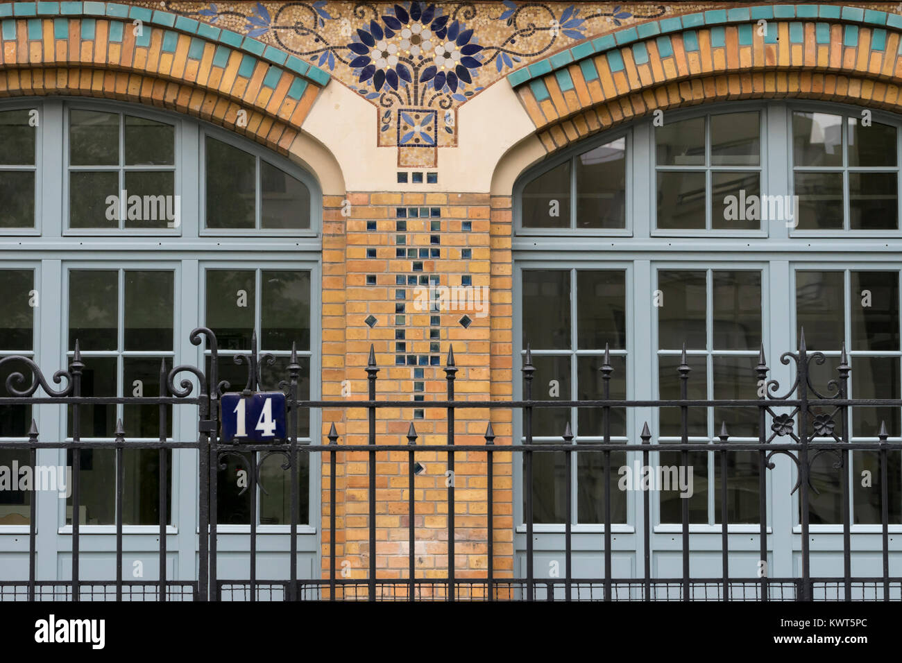 France, Paris, crèche, ou école maternelle dans le 14ème arrondissement Banque D'Images