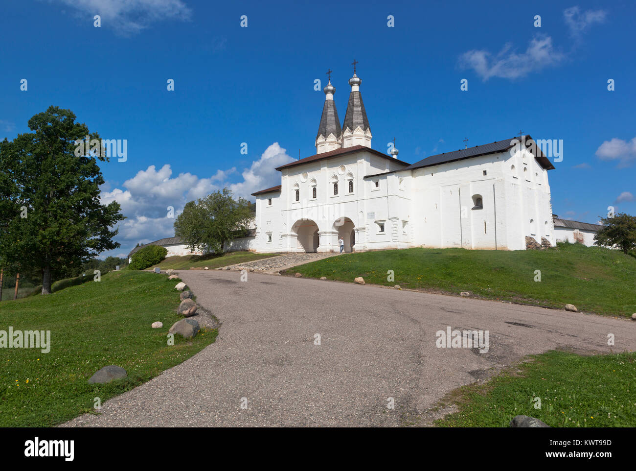 Ferapontovo, Vologda Region, Russie - 9 août 2015 : de Ferapontov Belozersky Monastère de la Nativité de la Vierge Banque D'Images