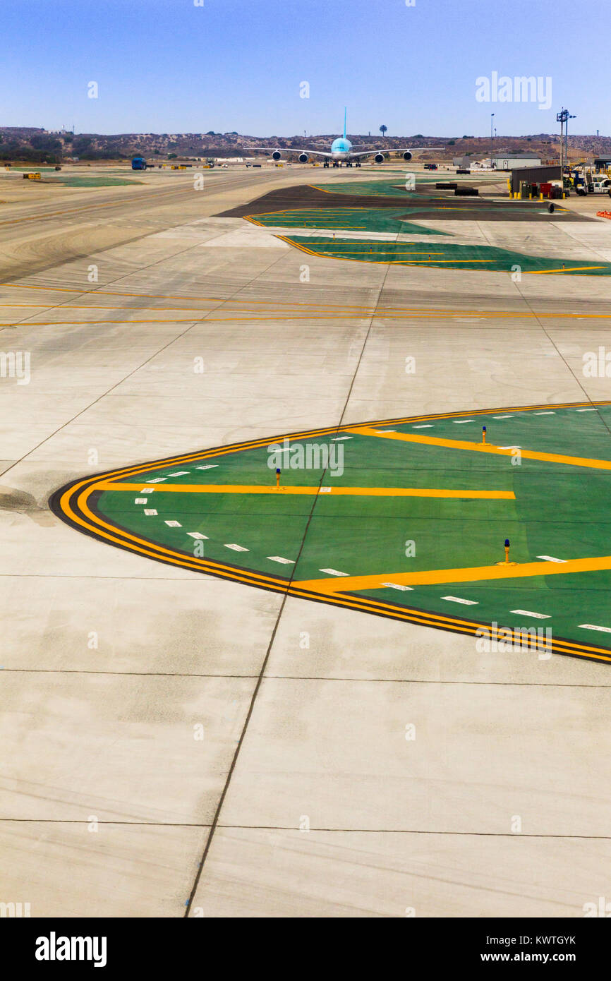 À partir de détails 'Los Angeles LAX' Aéroport International, le principal aéroport desservant la, le deuxième plus peuplé, aux États-Unis. Banque D'Images