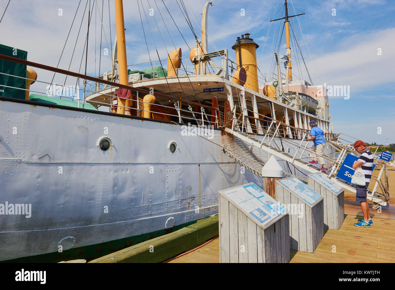 Acadia CSS maintenant le Musée Maritime de l'Atlantique et un lieu historique national du Canada, le port de Halifax, Halifax, Nouvelle-Écosse, Canada. F Banque D'Images