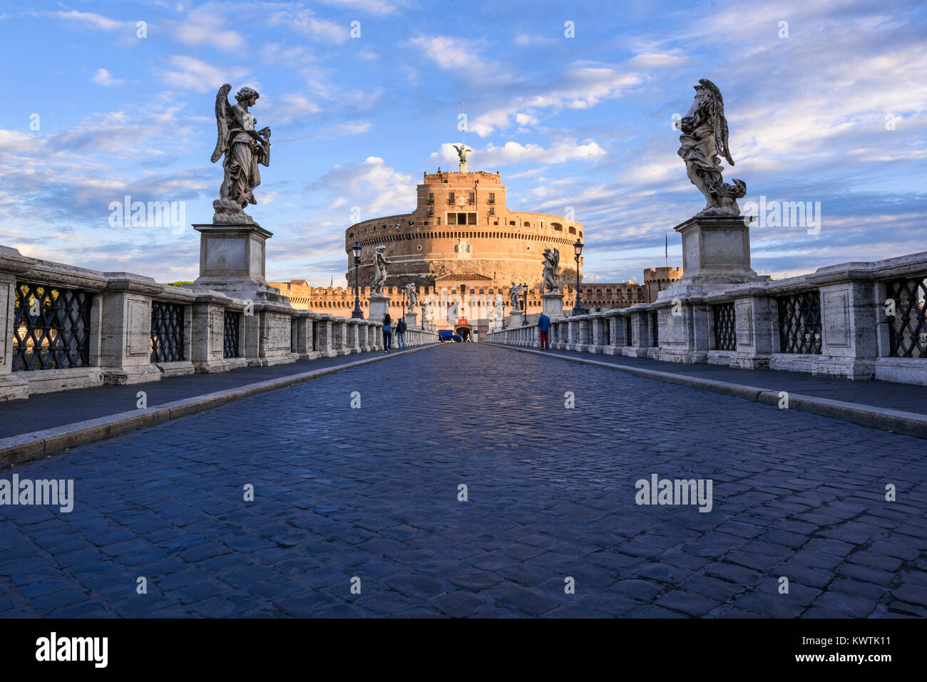 Castel Sant'Angelo ou Mausolée d'Hadrien, Rome, Latium, Italie Banque D'Images