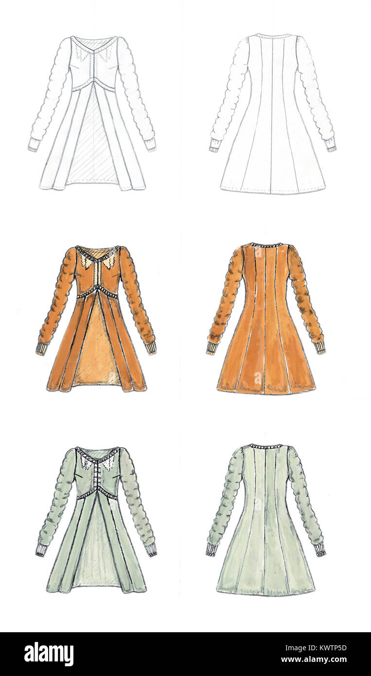 Illustration pour les créateurs de mode avec une variété d'approches Banque D'Images