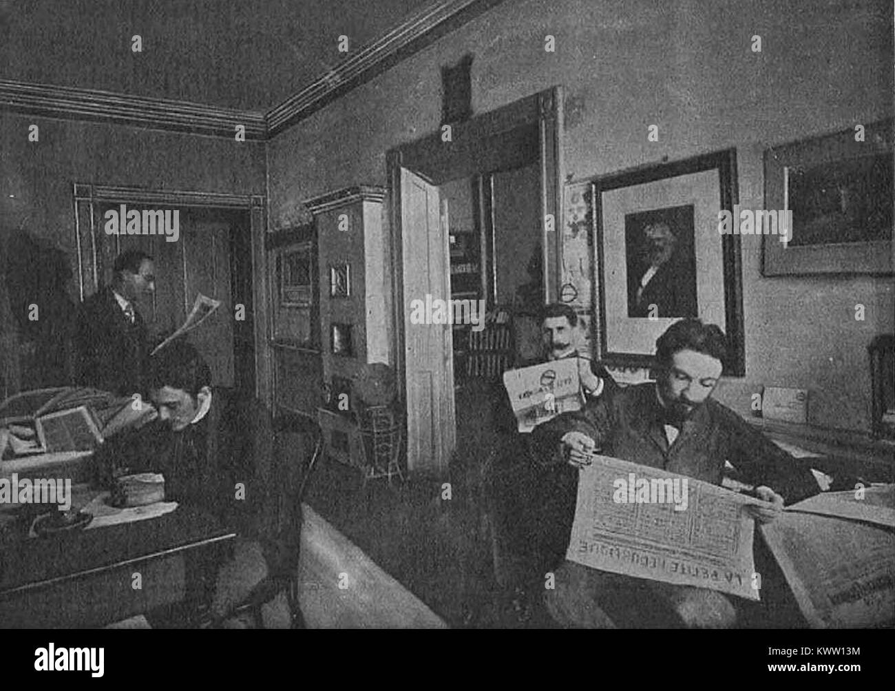 Rédacteurs de Naprzód (1901) Banque D'Images
