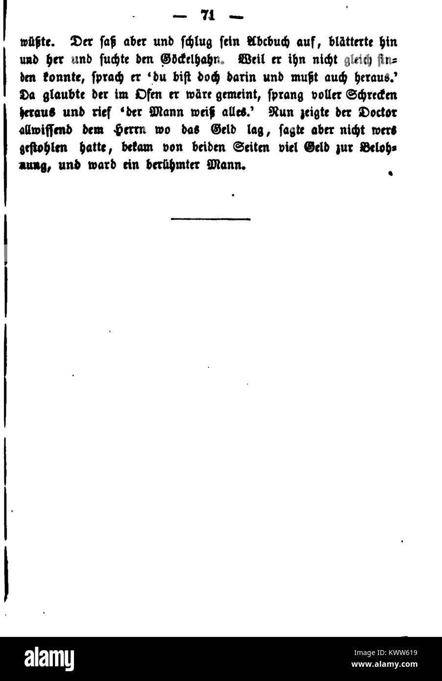 Le titre fait référence à l'édition 1857 des Grimm Brothers 'Children's and Household Tales', une célèbre collection de contes populaires allemands. Volume 2, page 93, présente probablement l'une de leurs histoires bien connues ou contes de fées. Banque D'Images