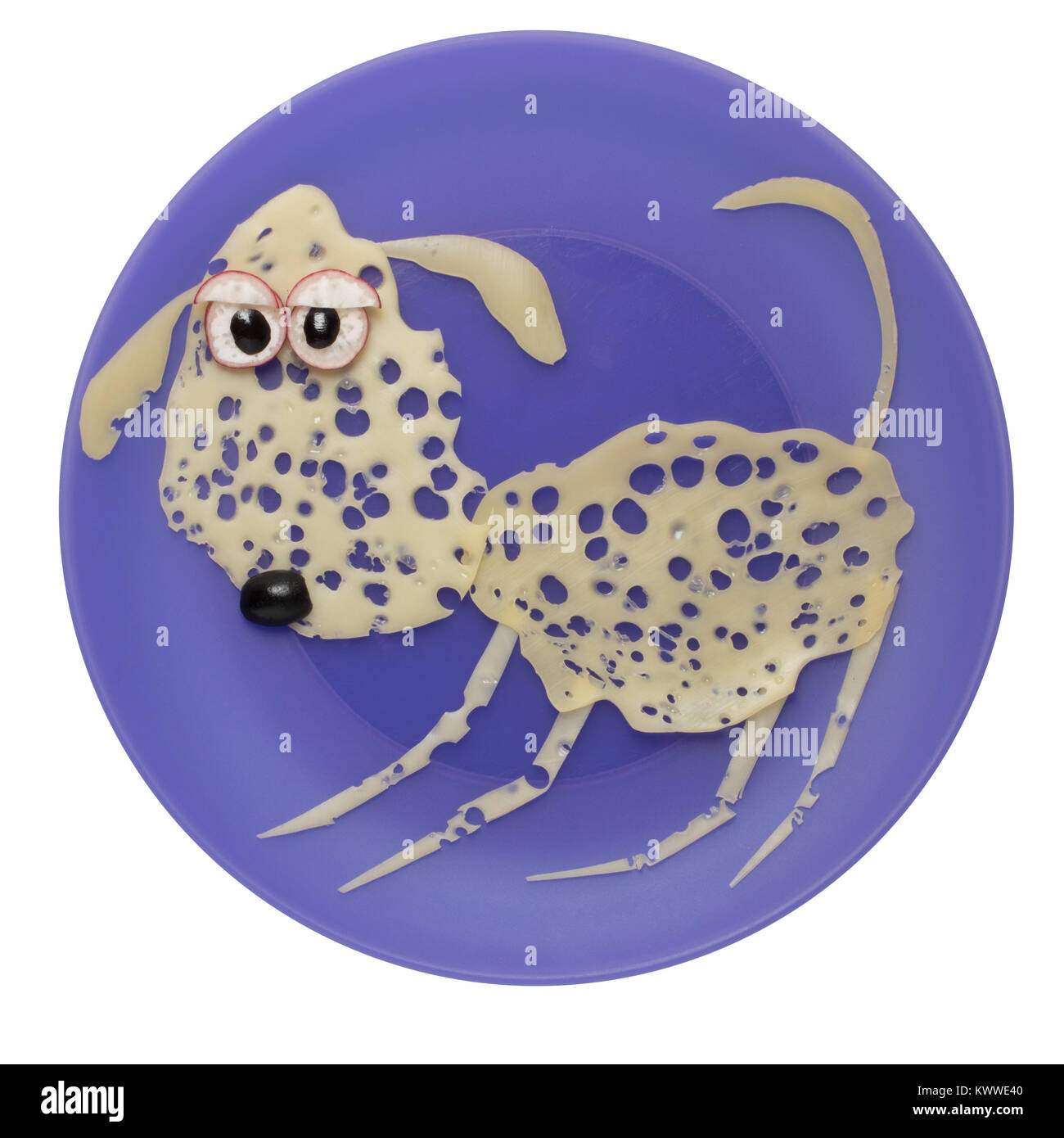 Snack-drôle idée recette de cuisine pour les enfants Banque D'Images