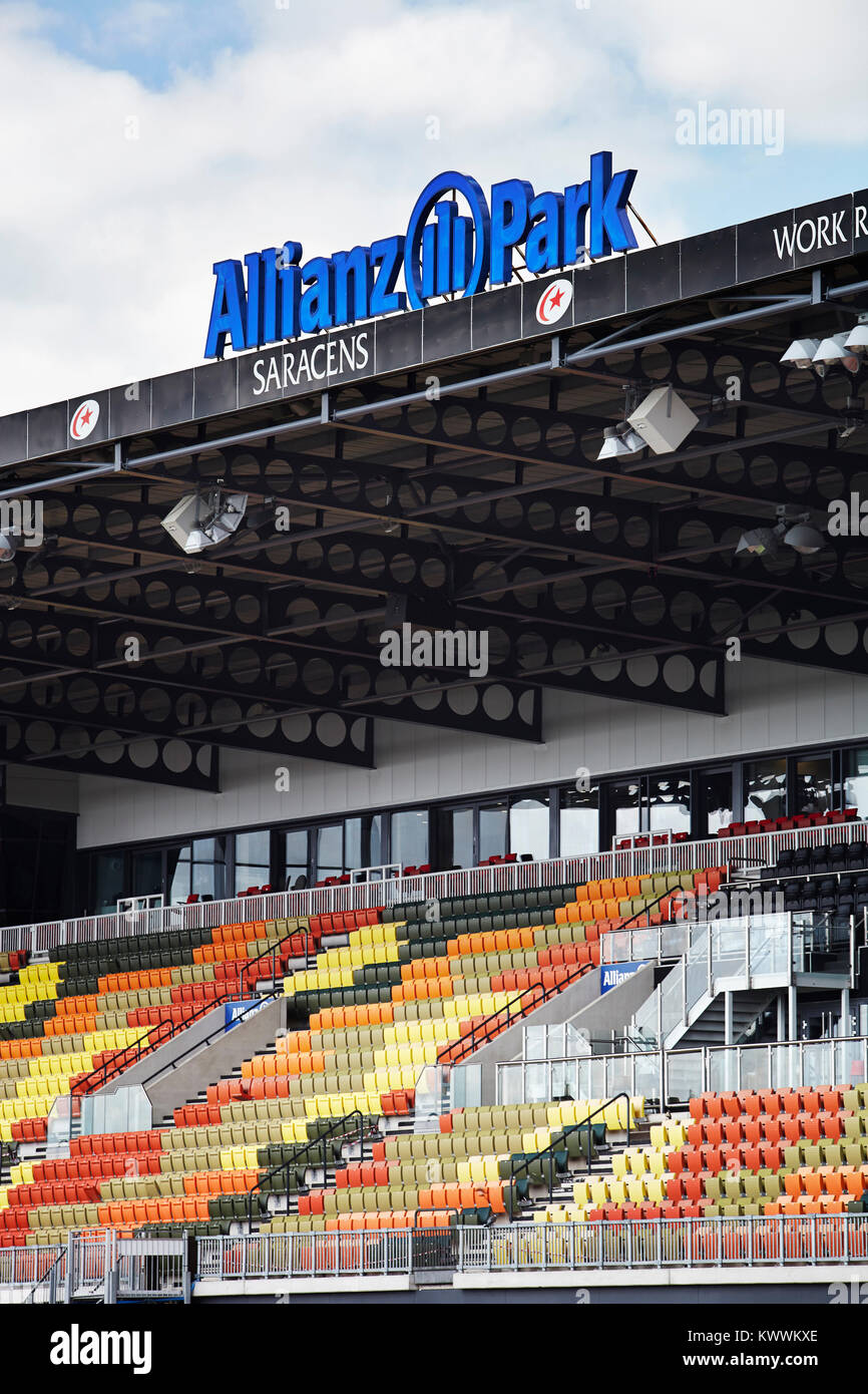 Allianz Park Stadium, Barnet Copthall, UK Banque D'Images
