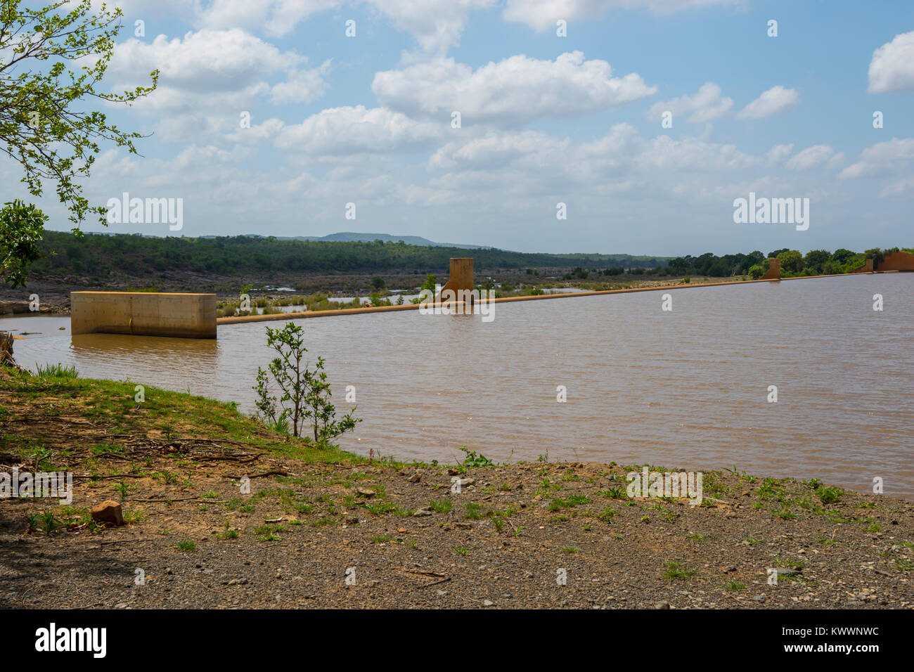 Au barrage de la rivière Letaba Engelhard Banque D'Images