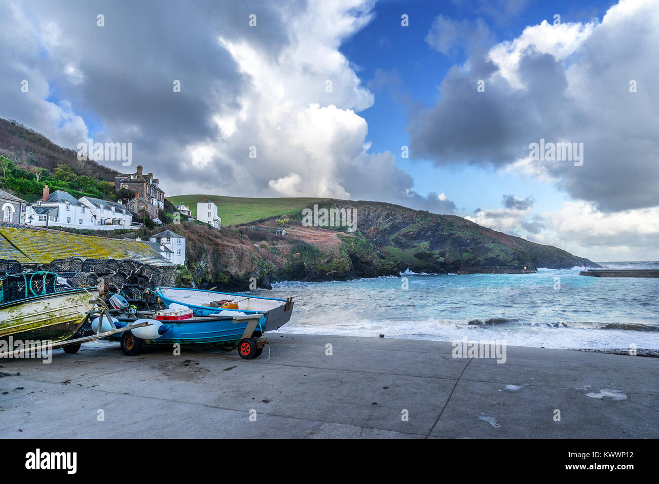 Issac Port à Cornwall Banque D'Images