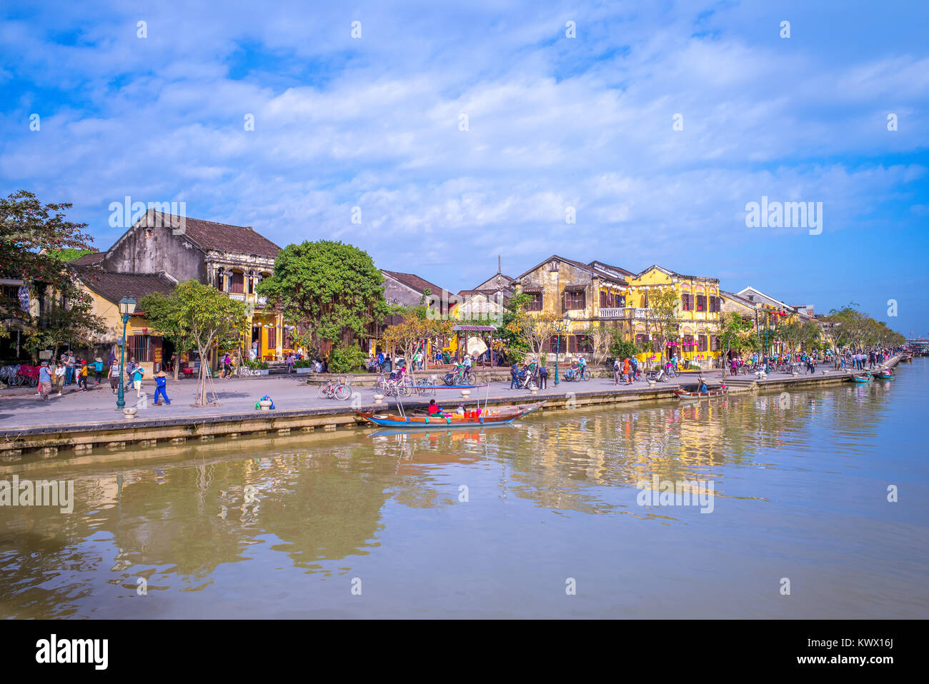 Paysage de l'ancienne ville de Hoi An, Vietnam Banque D'Images
