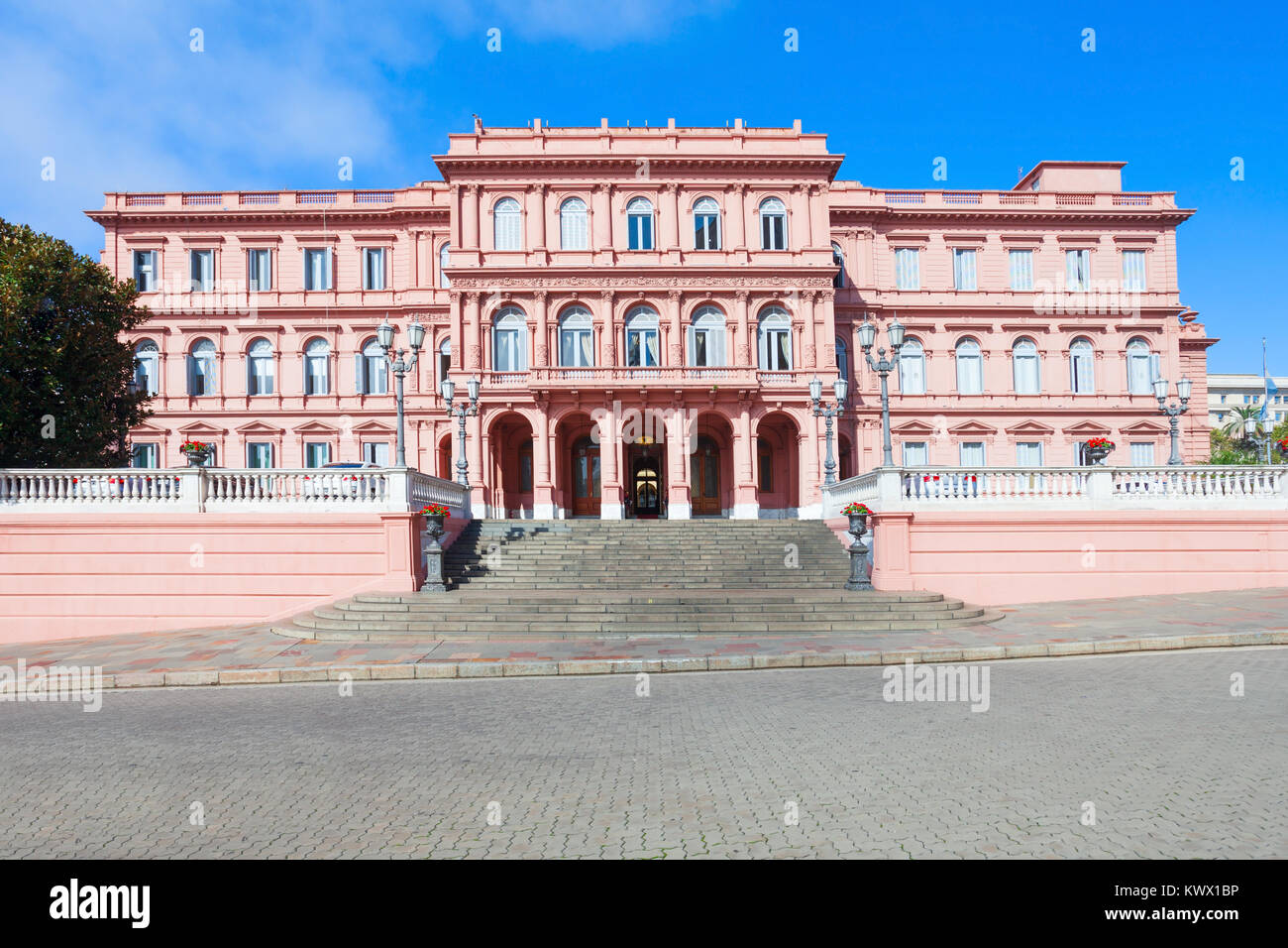 La Casa Rosada ou la Maison Rose est la Executive Mansion et bureau du président de l'Argentine, situé à Buenos Aires, Argentine Banque D'Images