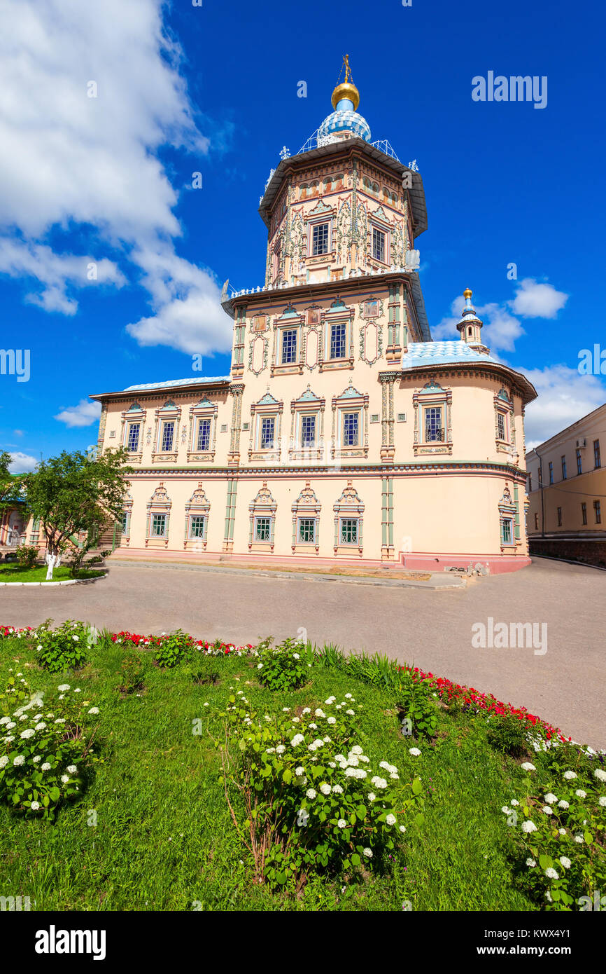 La cathédrale de Saint Apôtres Pierre et Paul (cathédrale Petropavlovsky) est une église orthodoxe russe à Kazan, république du Tatarstan de la Russie. Banque D'Images