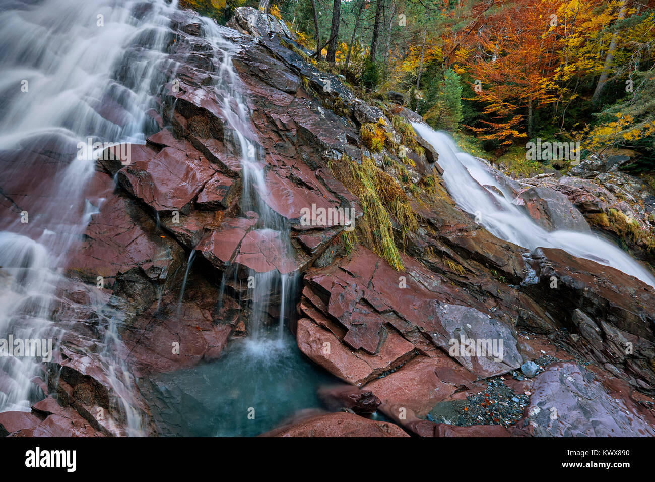 Parc national d'Ordesa y Monte Perdido.Pyrénées de Huesca, Espagne. Banque D'Images