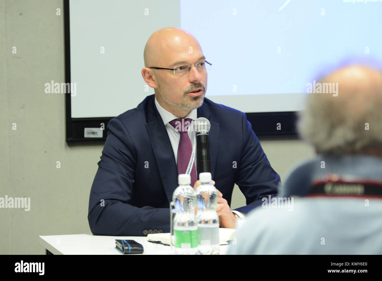 Michal Kurtyka a participé au Congrès économique européen de 2017, un événement majeur axé sur les questions économiques en Europe, au cours duquel les principaux dirigeants ont discuté de la politique économique et de la durabilité. Banque D'Images