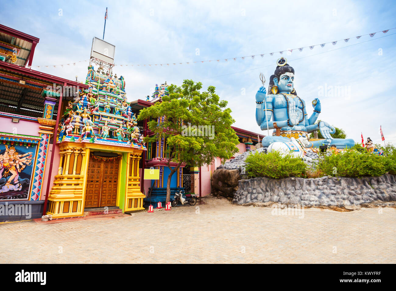 Koneswaram Temple aussi connu comme Dakshinakailasha est une cité médiévale classique temple hindou dédié au Dieu Shiva à Trincomalee, Sri Lanka Banque D'Images