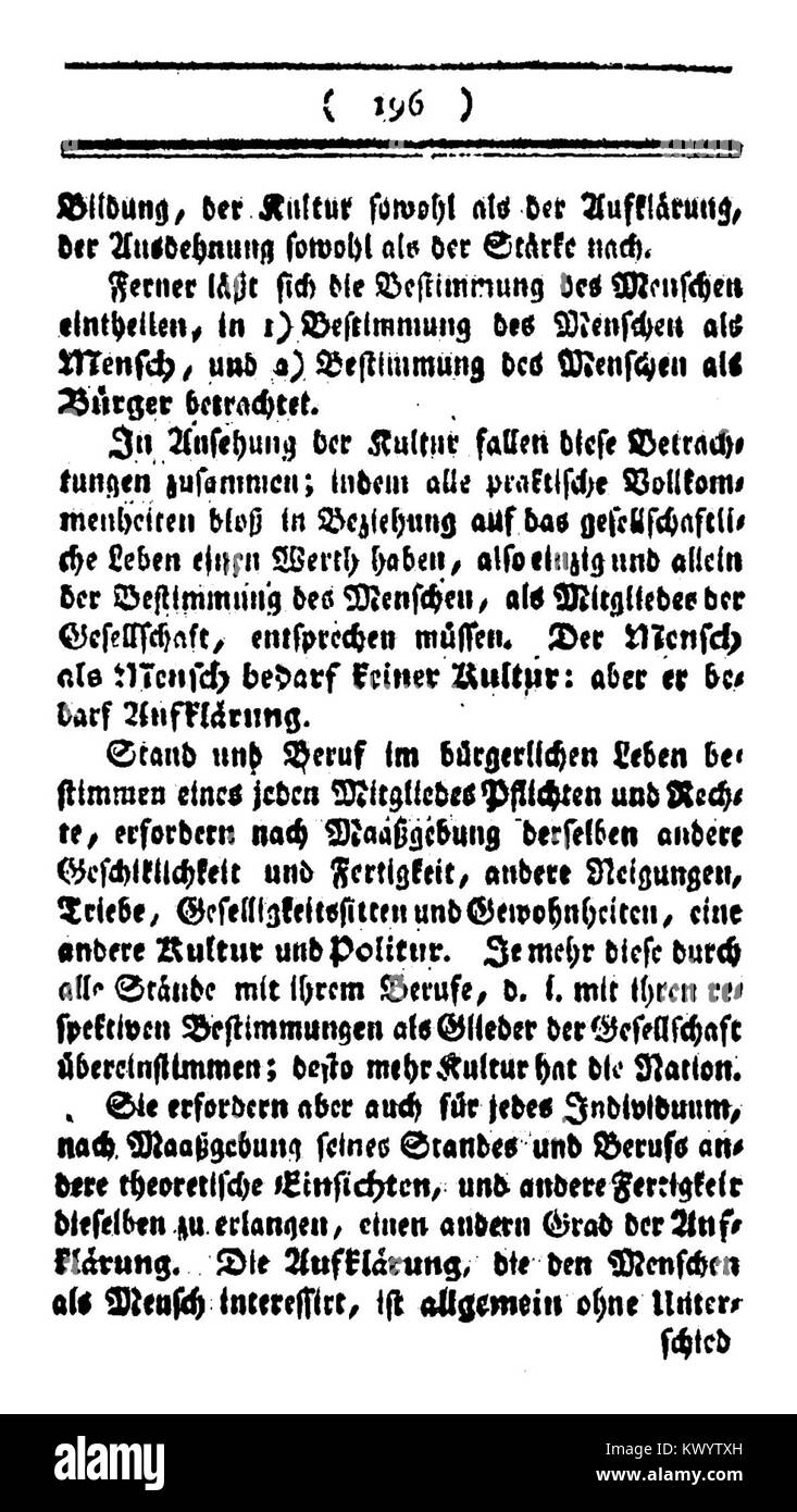 Ce travail de Mendelssohn, 'Über die Frage was heißt Aufklären', aborde les questions philosophiques entourant l'ère des lumières, en particulier la signification de 'l'illumination' et ses implications sociétales. Banque D'Images