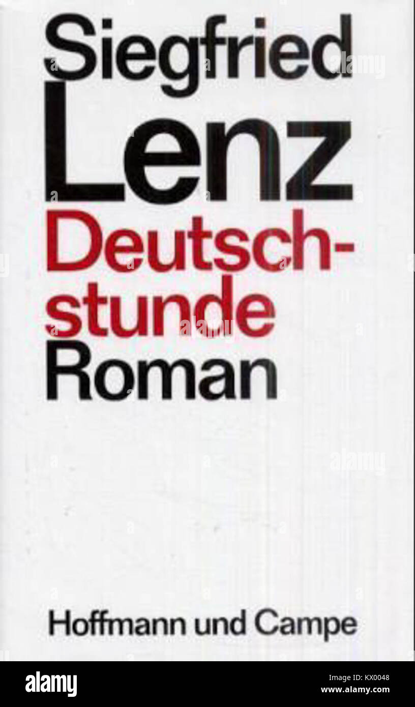 Siegfried Lenz, Deutschstunde 1968 Banque D'Images