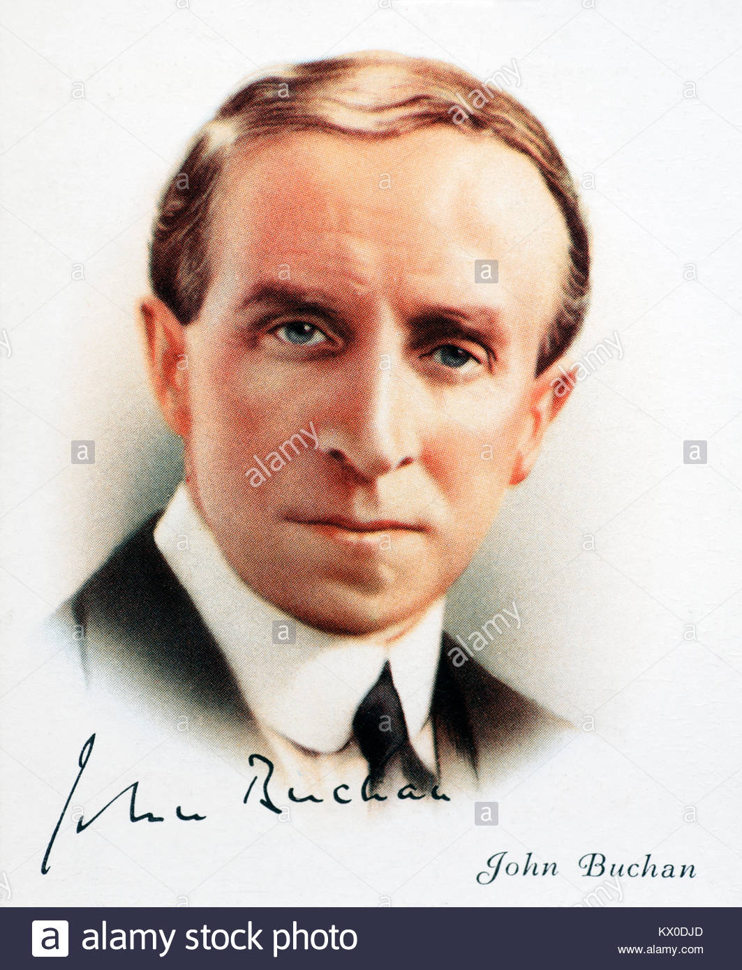 Portrait de John Buchan était un historien et romancier écossais 1875 - 1940, il a également occupé le poste de gouverneur général du Canada de 1935 - 1940 Banque D'Images